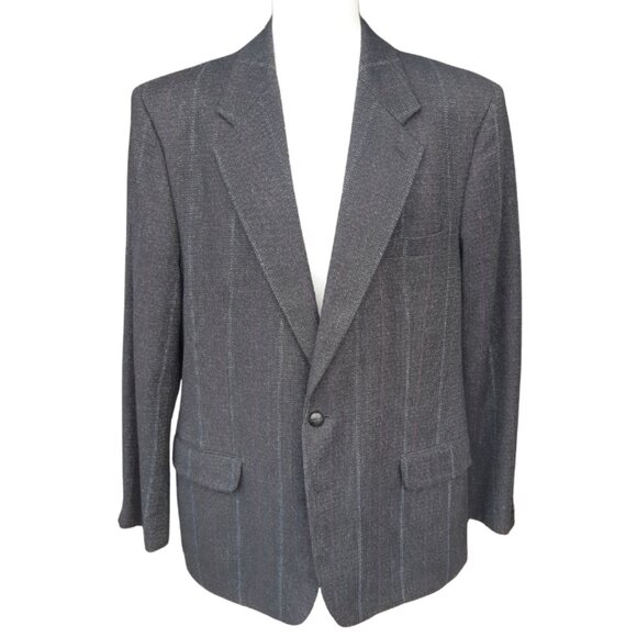 Anthony's of London Charcoal SZ 44 R Wool Men's Blazer Sport Jacket - Picture 1 of 16